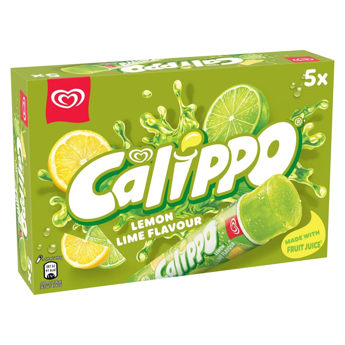 Calippo Lima Limón Pack de 5 Unidades Frigo