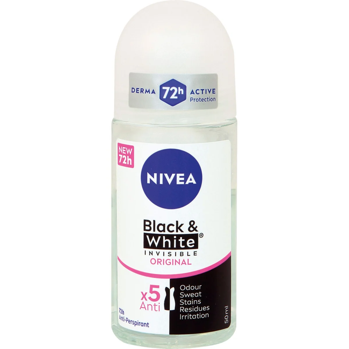 Invisible Black & White roll-on deodorant Nivea