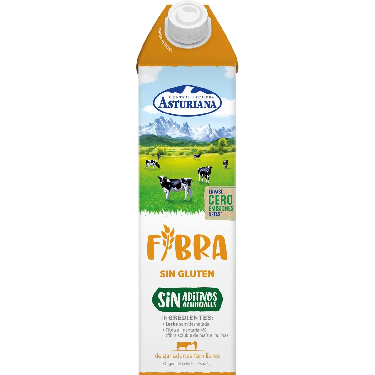 Preparado Lácteo con Fibra Brik Asturiana