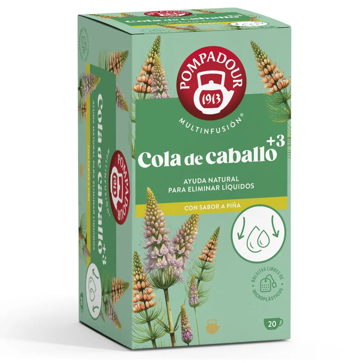 Infusion de prêle Plus, 3 sachets de 20 unités Pompadour