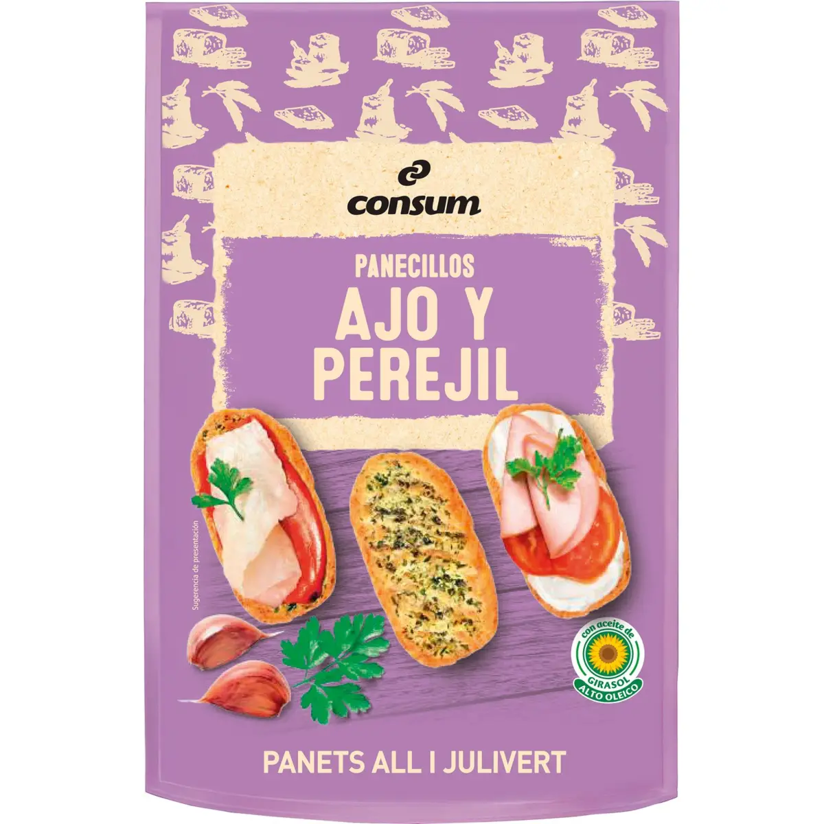 Pain grillé saveur ail et persil Consum