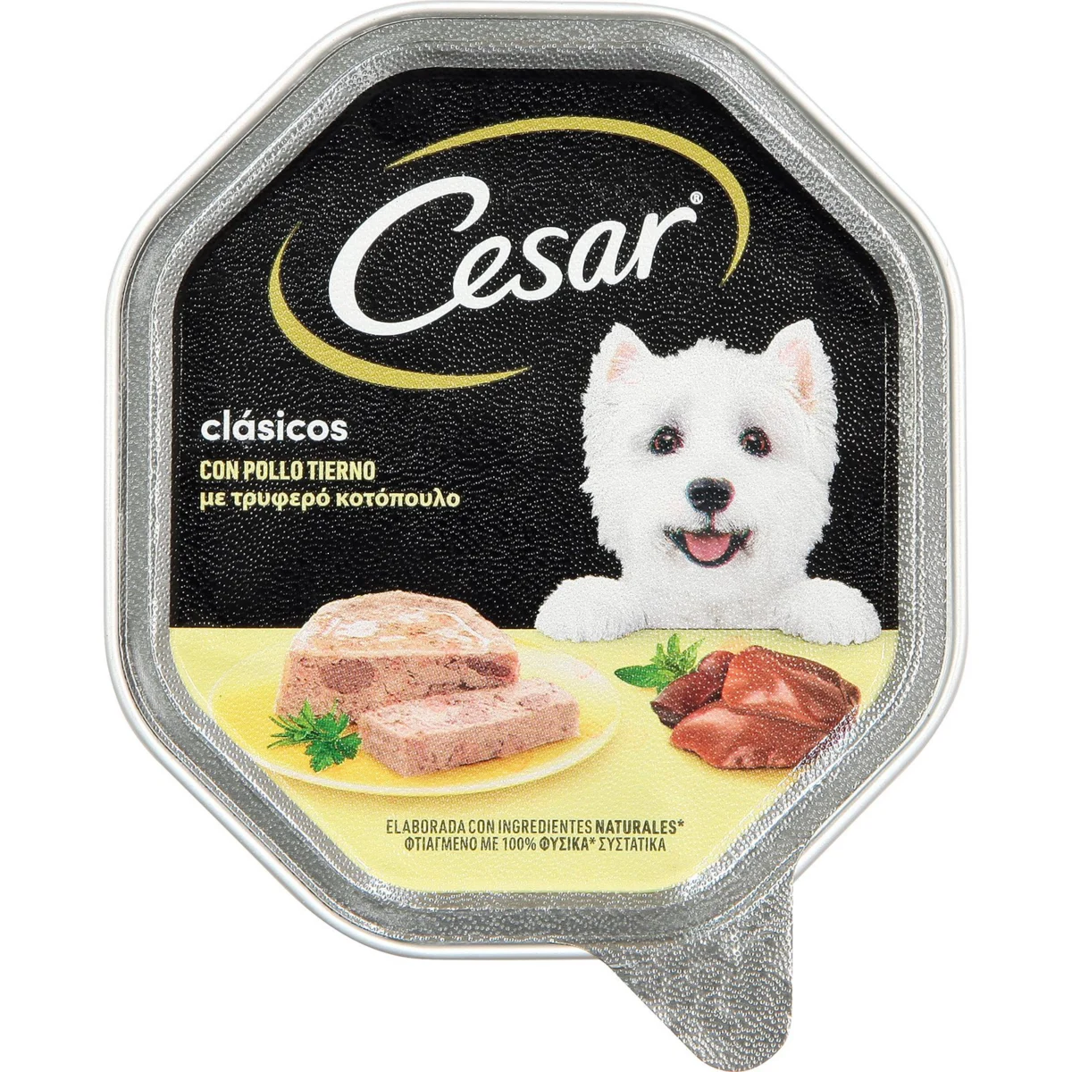 Nassfutter für Hunde mit Huhn, Schale 150 Cesar