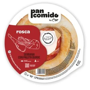 Rosca Rústica Serrana con Bacón y Queso De Oro