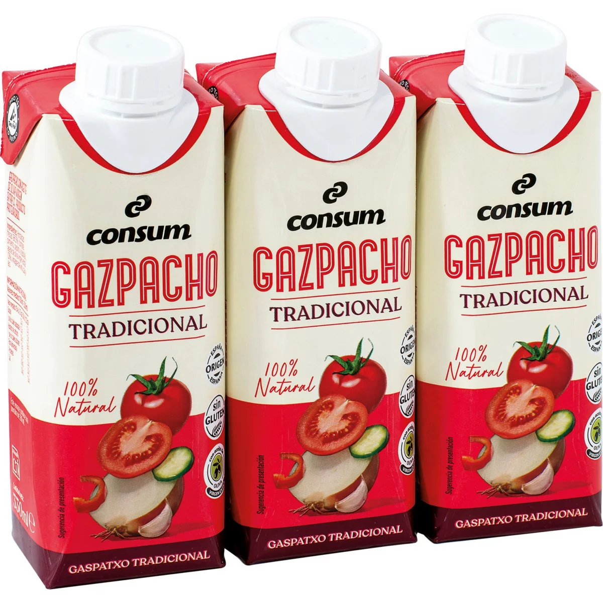 Gazpacho Pack de 3 Unidades Consum