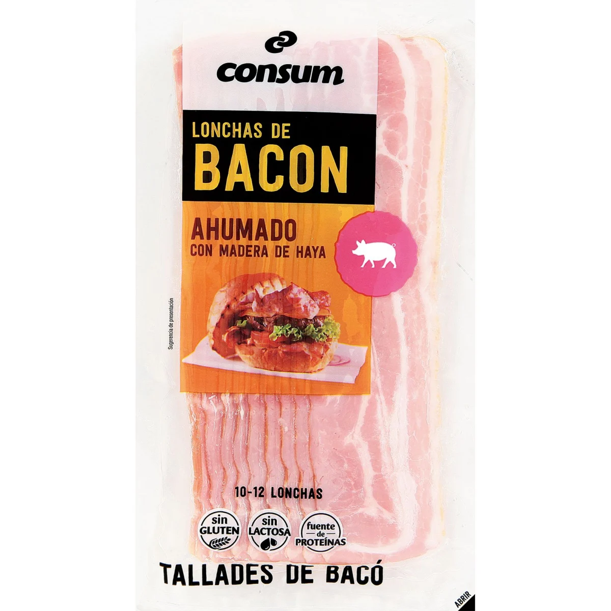 Bacon en tranches Consum