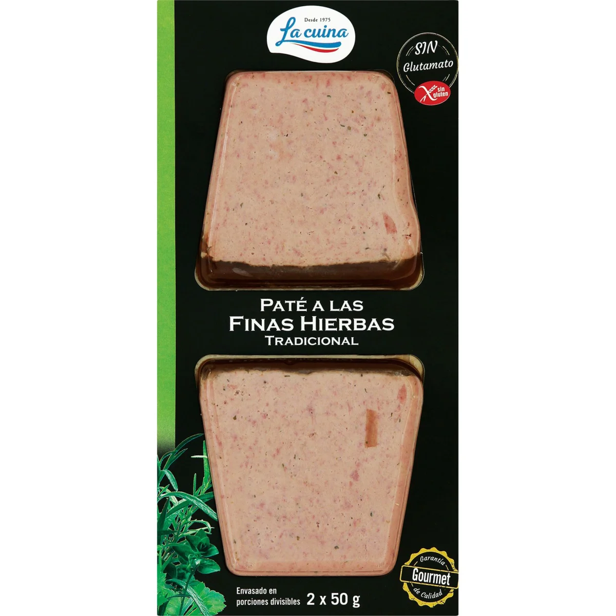 Fine herb pâté, pack of 2 La Cuina
