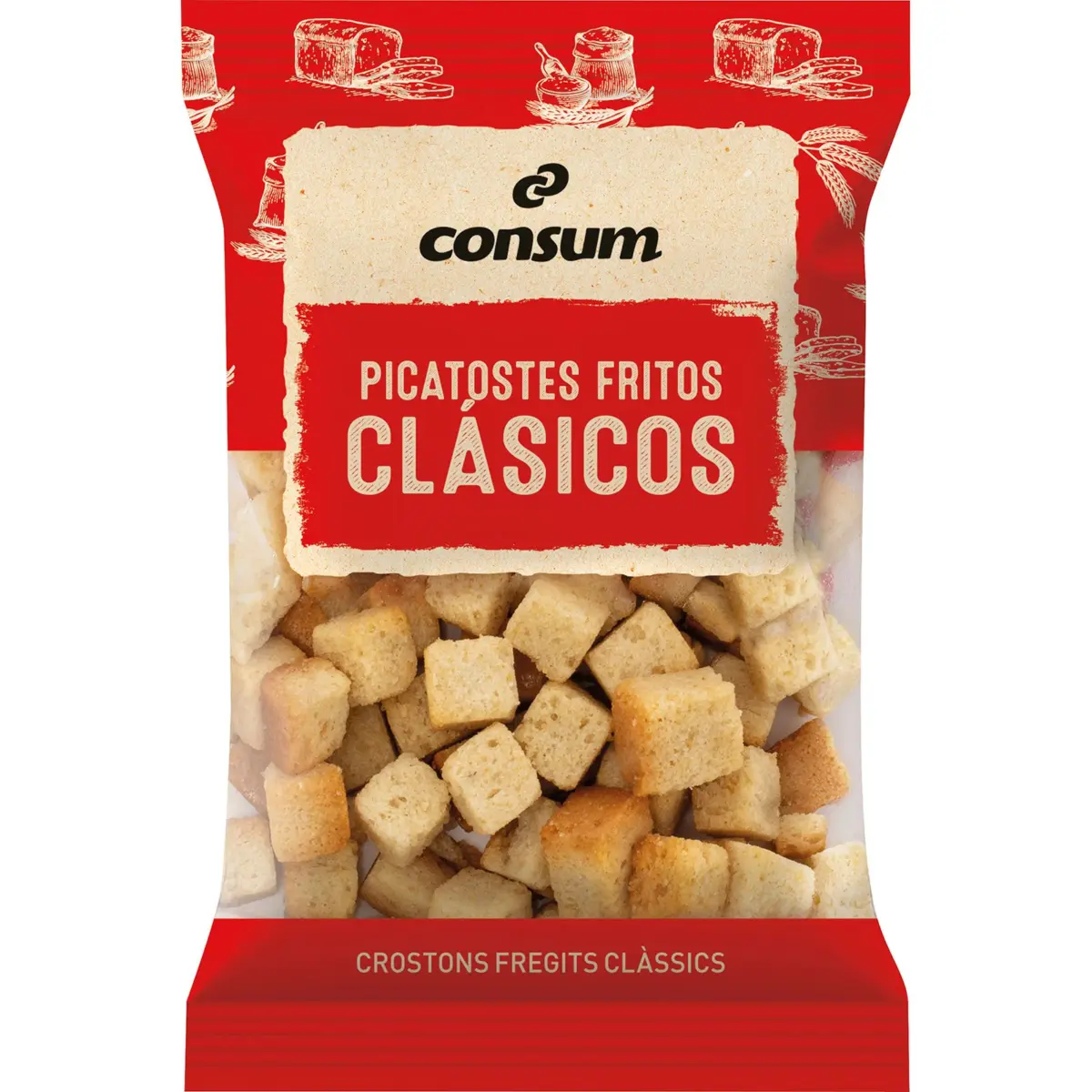 Natural fried croutons Consum