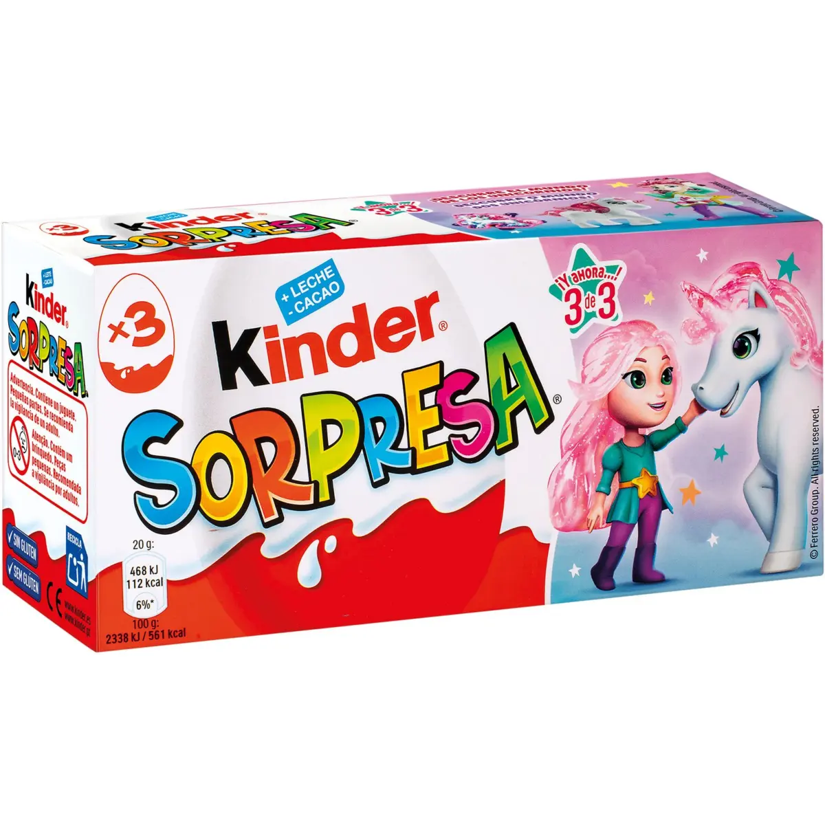 Œuf en chocolat avec surprise, pack Kinder