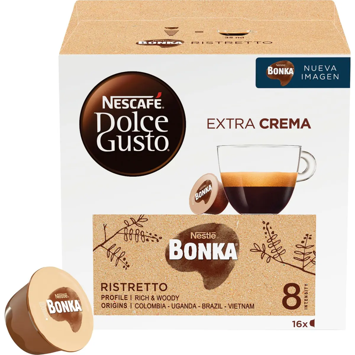 Кава еспресо Bonka в капсулах Dolce Gusto