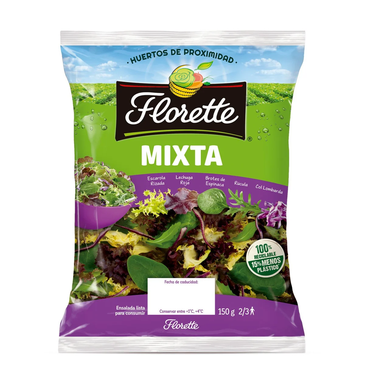 Салатный микс в пакете Florette