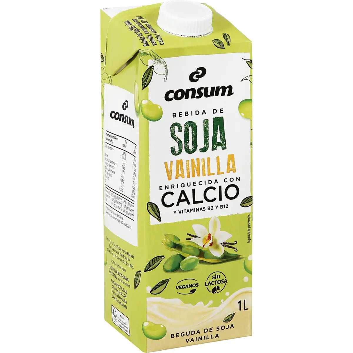 Sojadrink mit Vanillegeschmack Consum