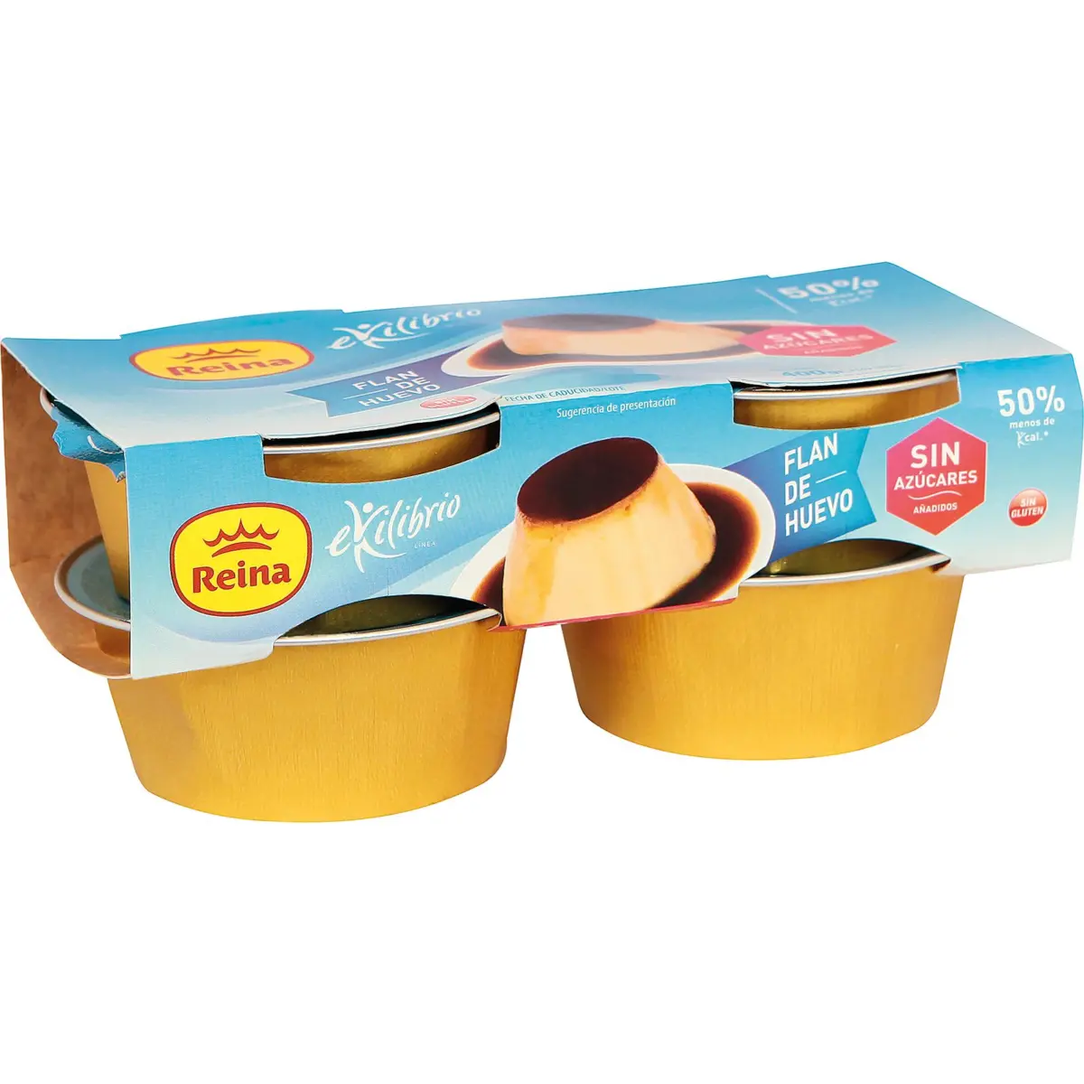 Flam d’ou Ekilibrio sense sucres afegits Reina