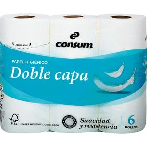 Zweilagiges Toilettenpapier Consum