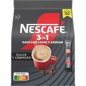 Café soluble 3 en 1, 10 sachets Nescafe