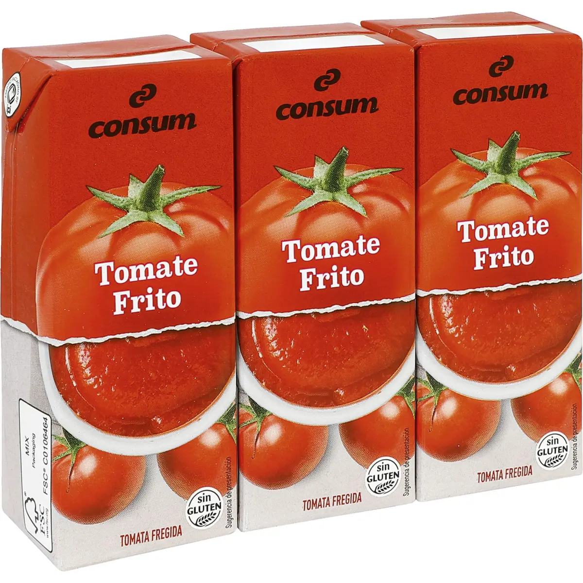 Tomates frites en brique, lot de 3 Consum