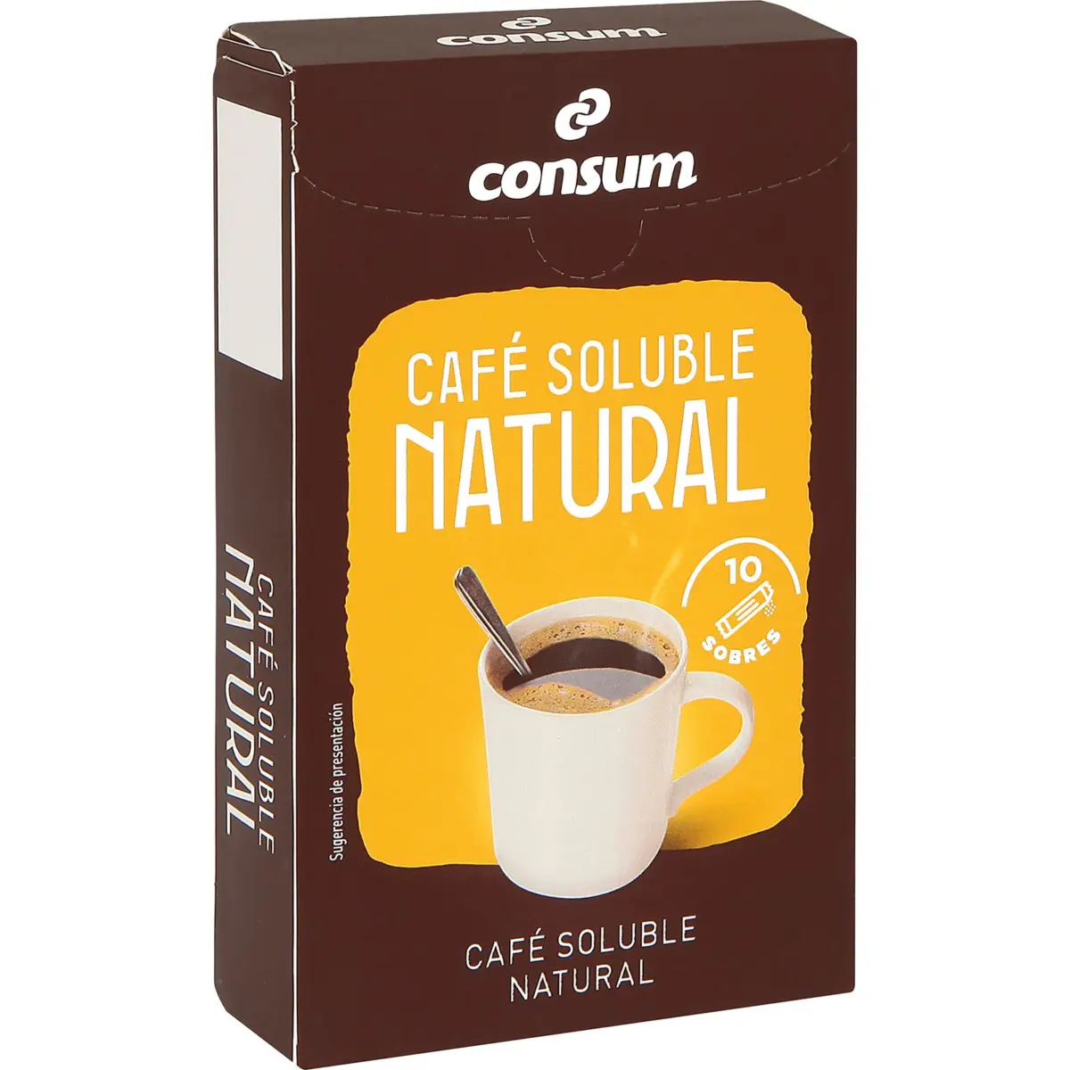 Cafè soluble natural en sticks Consum