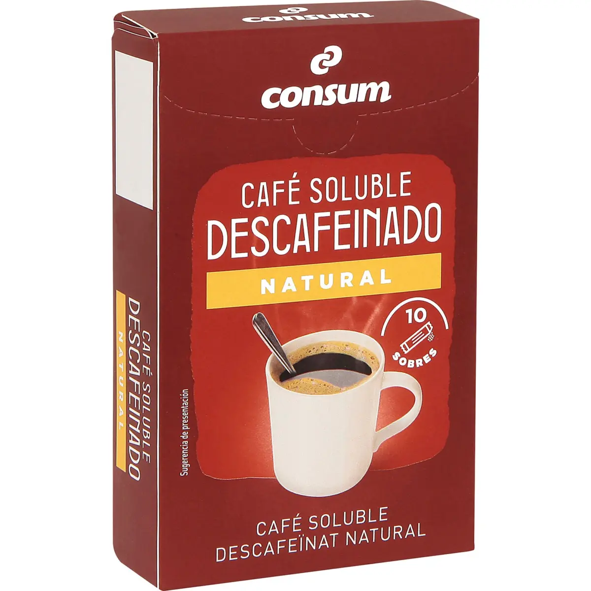 Café soluble décaféiné en sticks Consum