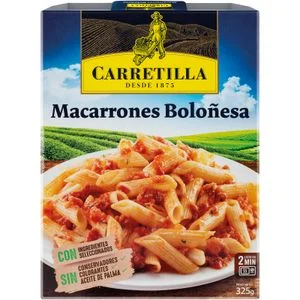 Macarrones Boloñesa Bandeja Carretilla