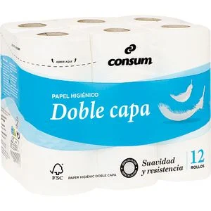Zweilagiges Toilettenpapier Consum