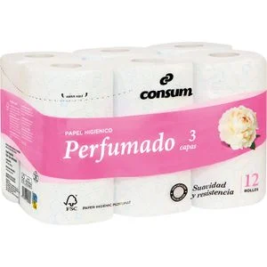 Consum Perfumed Triple Layer Toilet Paper