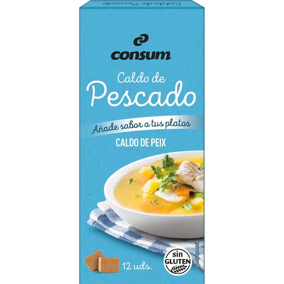 Caldo Pescado 12 Pastillas Consum