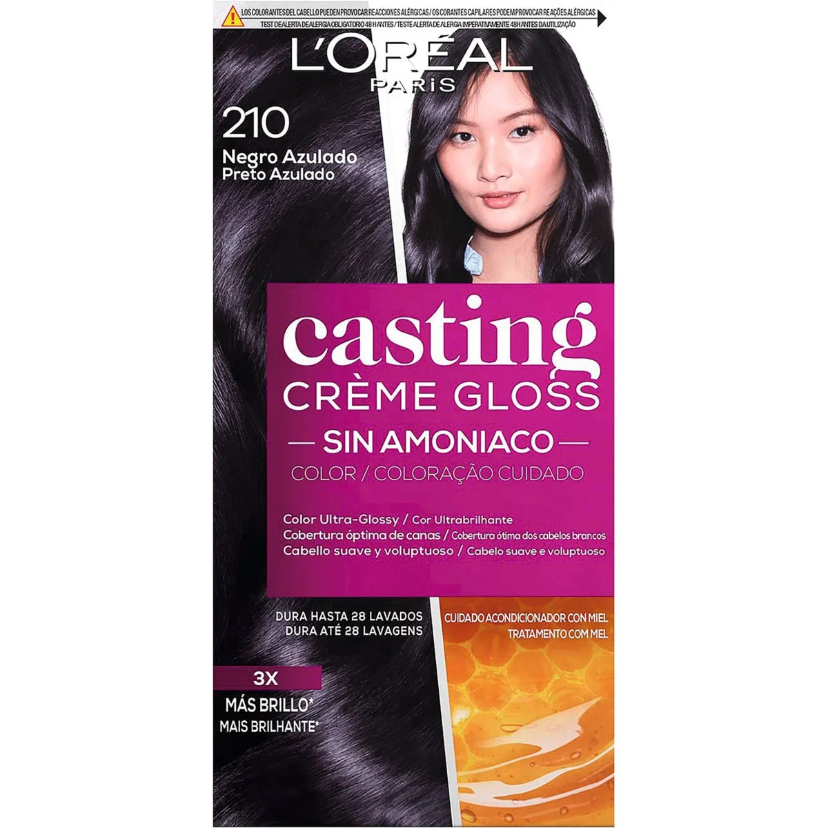 Creme Gloss 210 Noir Ble Hair Dye Casting