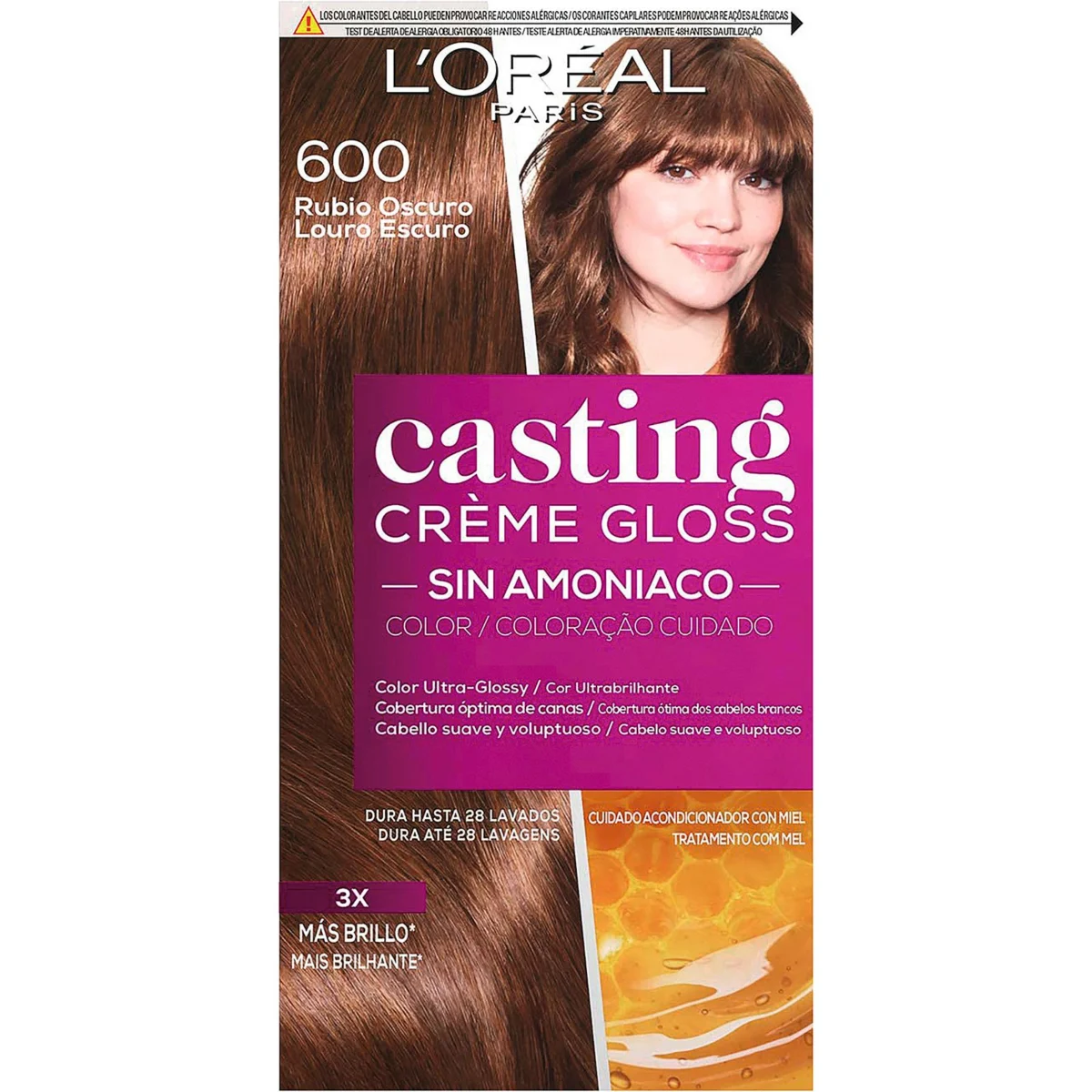 Haarfarbe Creme Gloss 600 Blond Casting