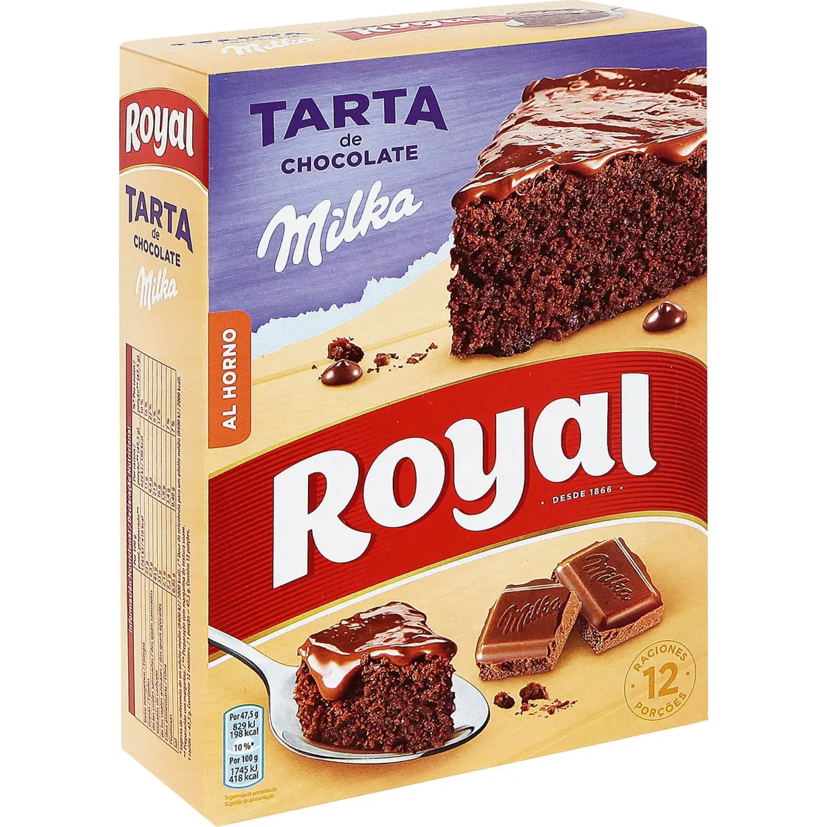 Pastís de xocolata Milka Royal