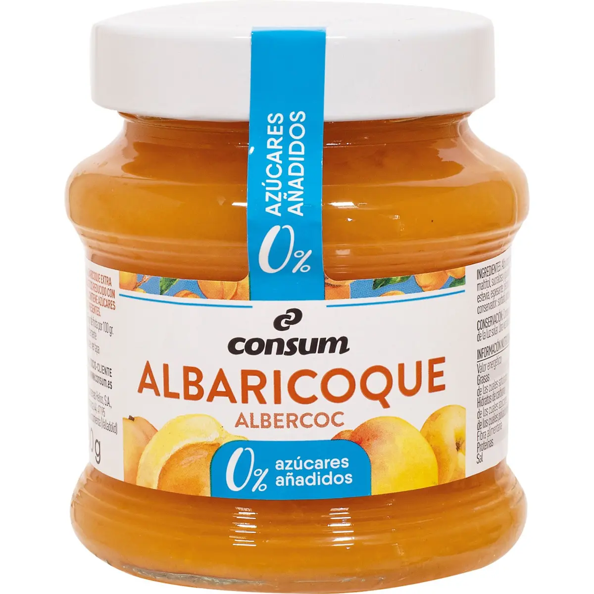 Apricot jam with 0% added sugars Consum