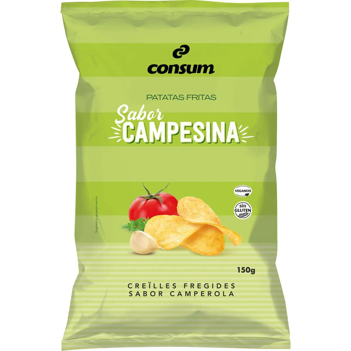 Smooth potato crisps, country-style flavour Consum