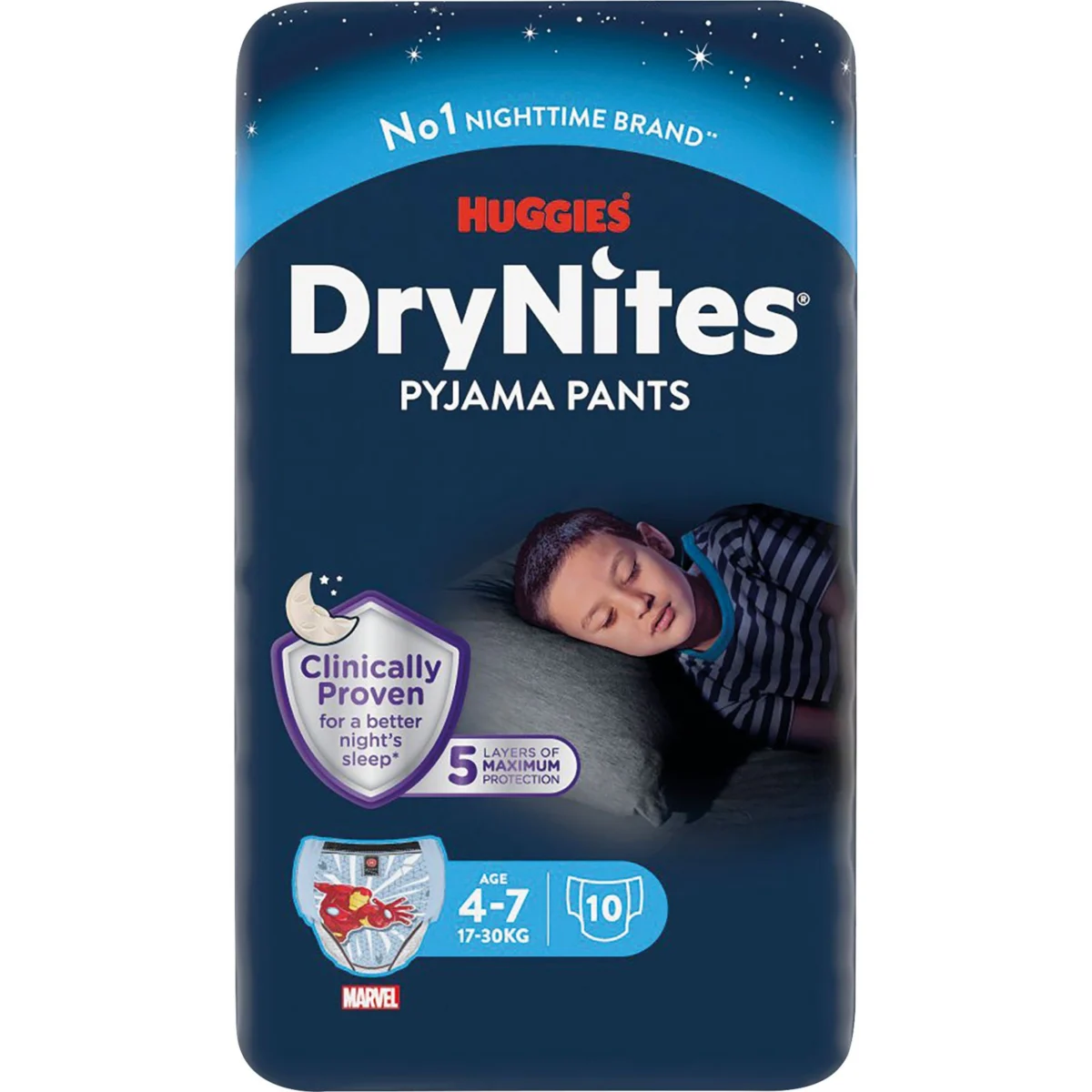 Couche DryNites pour garçon de 4 à 7 ans Huggies