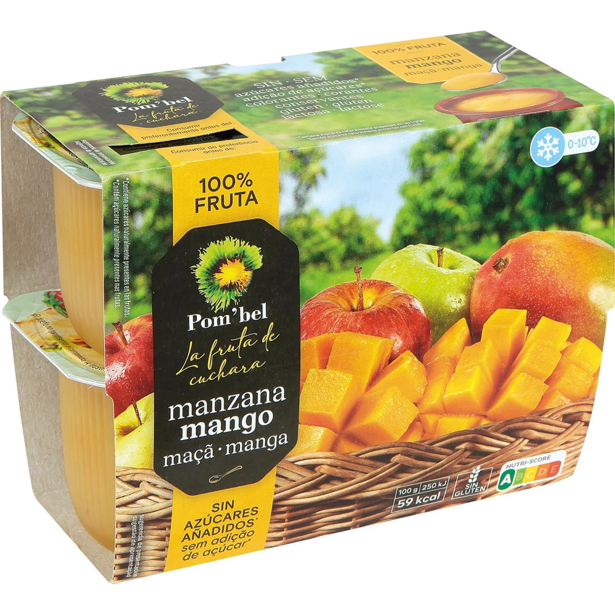 Apple and mango compote