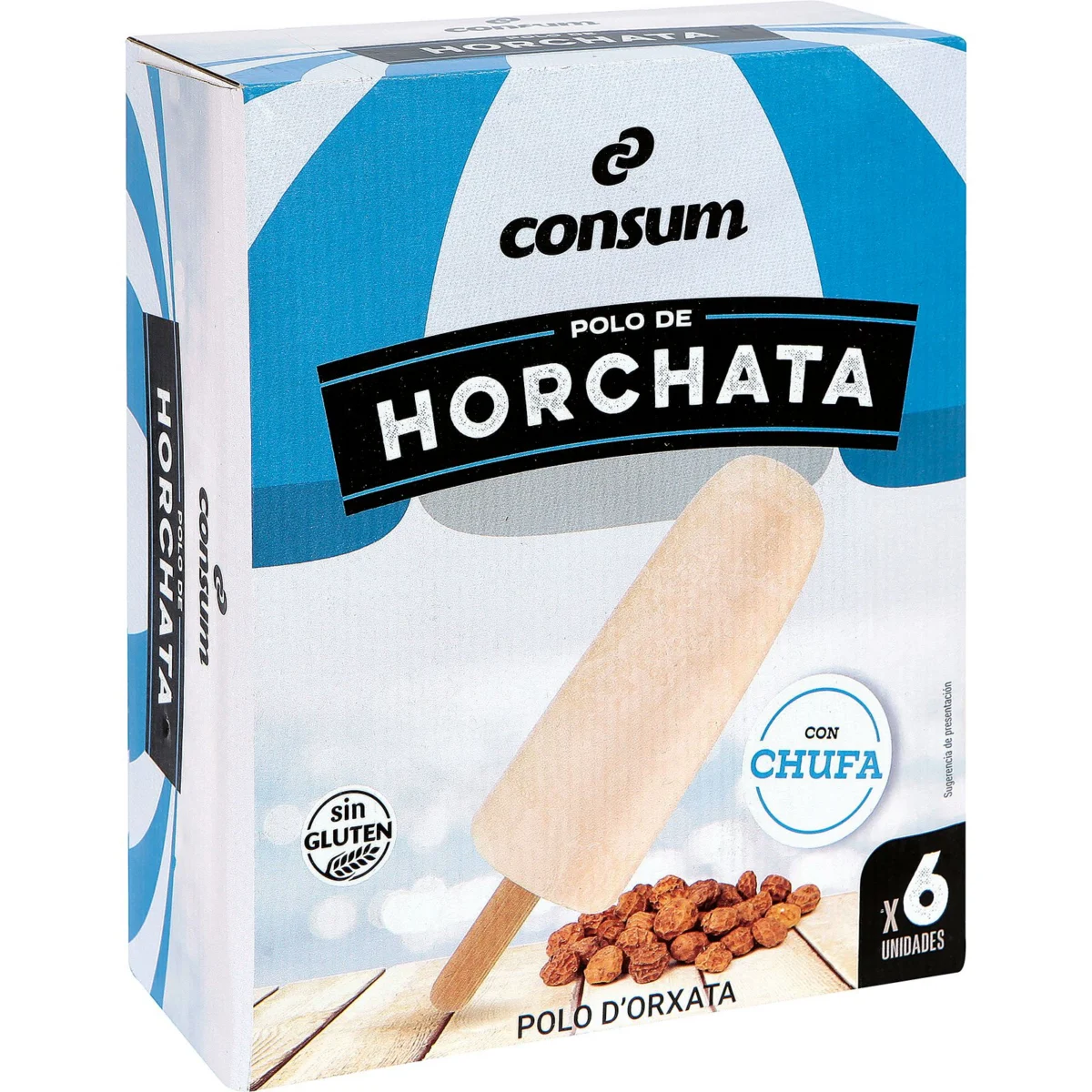 Polo Sorbete Horchata Pack de 6 Und Consum