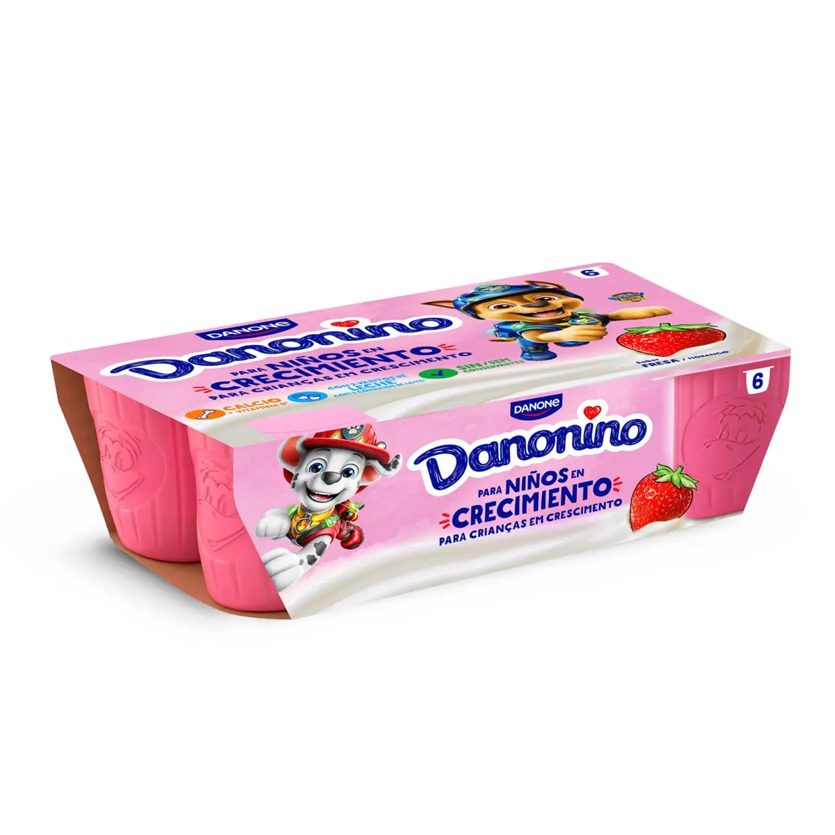Danonino Petit Suisse mit Erdbeergeschmack, 6er-Pack Danone