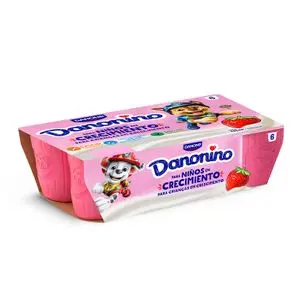 Danonino Petit Suisse strawberry flavour, pack of 6 Danone
