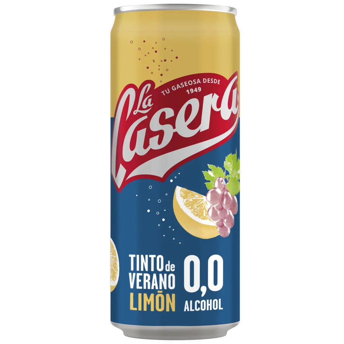 Tinto de Verano Limón 0,0 sin Alcohol Lata La Casera