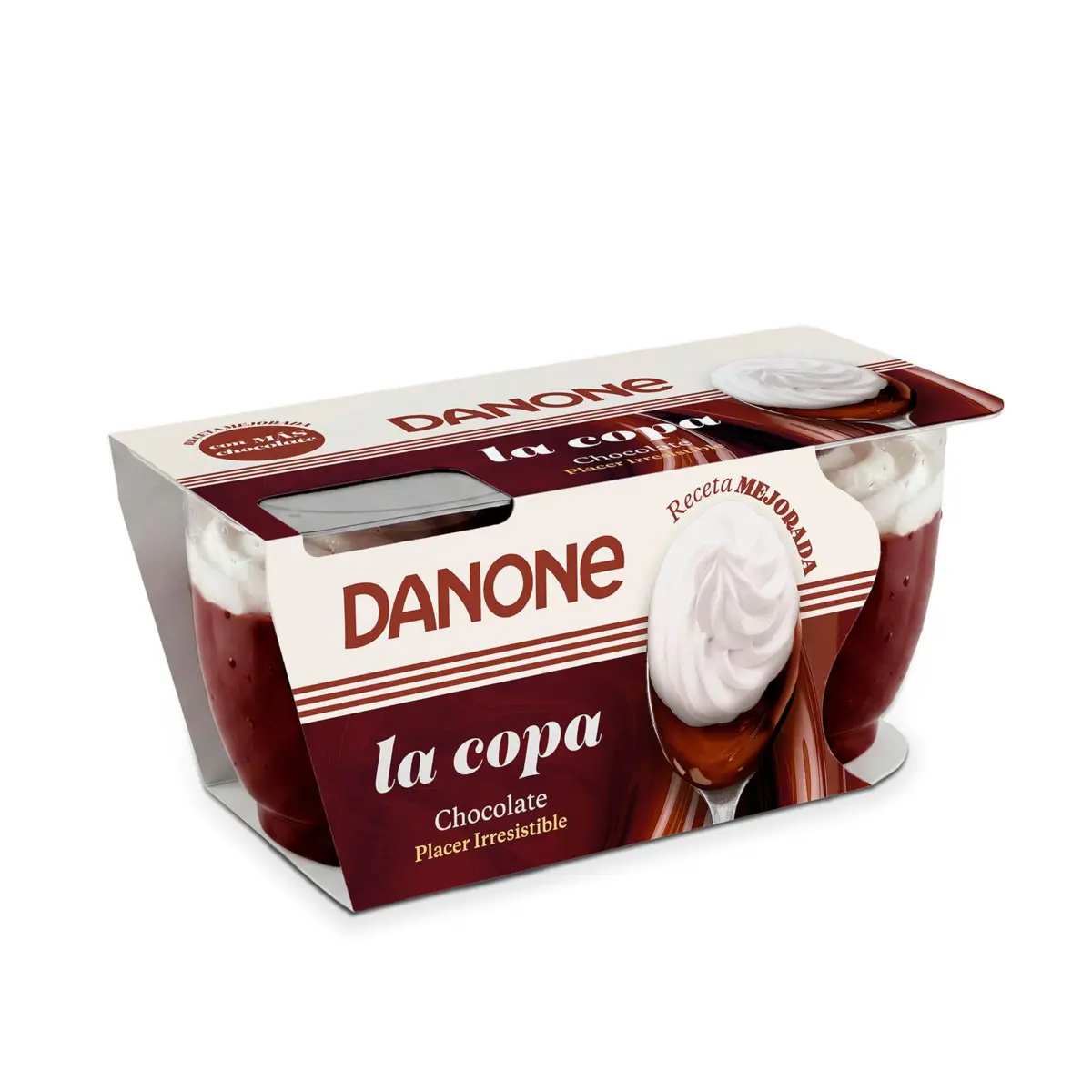 Copa de xocolata i nata, pack de 2 Danone