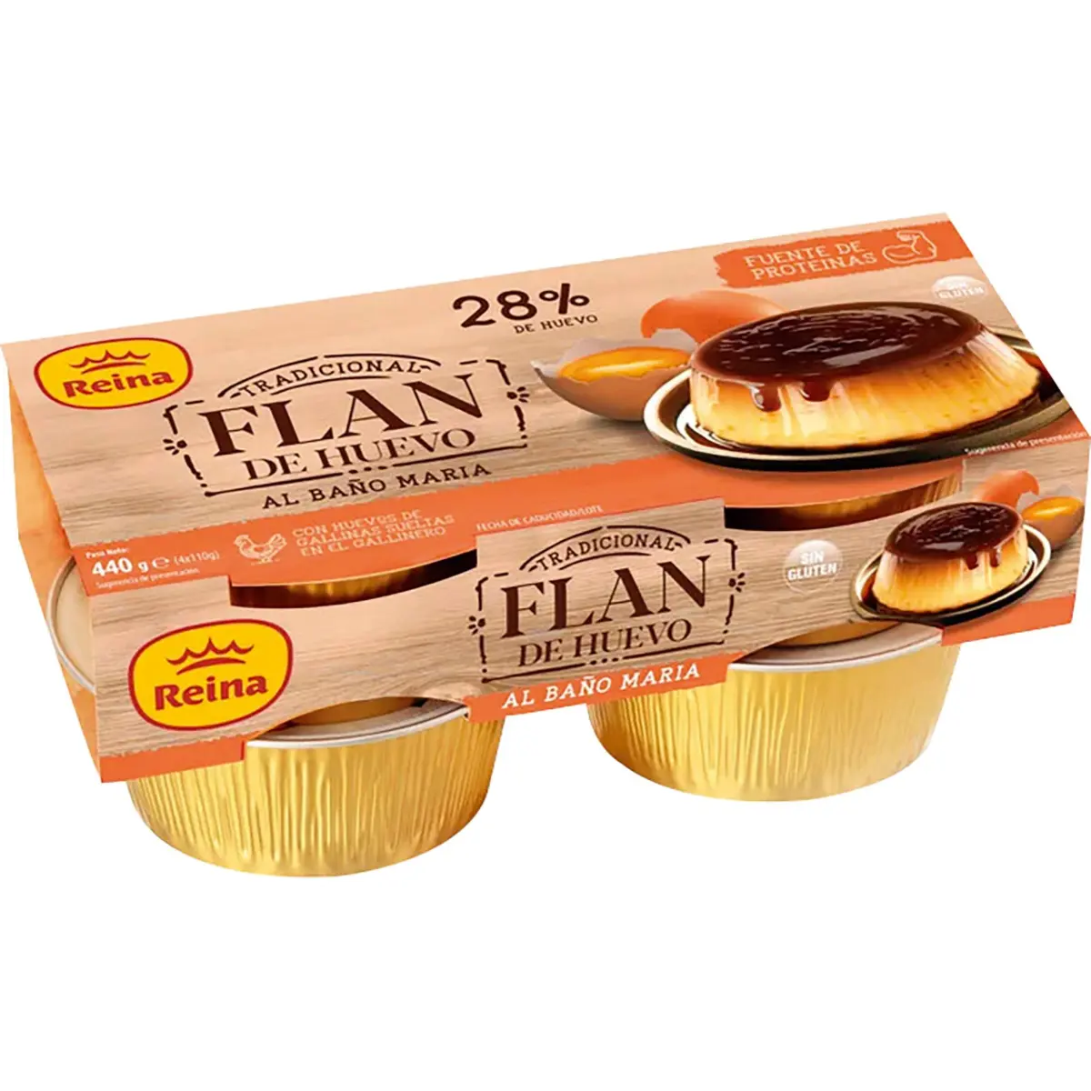 Egg flan cooked in a bain-marie Reina