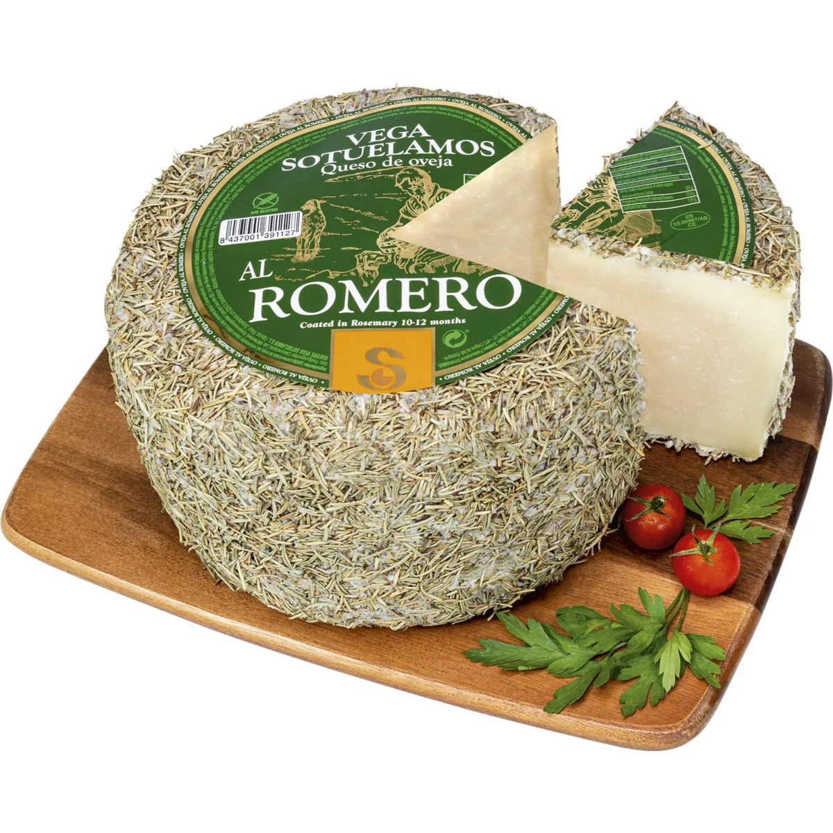 Pasteurized sheep’s milk cheese with rosemary Vega Sotuela