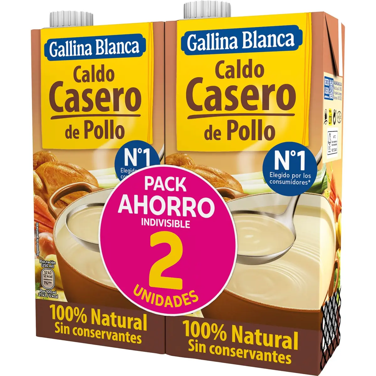 Bouillon de poulet, lot de 2 G.blanca