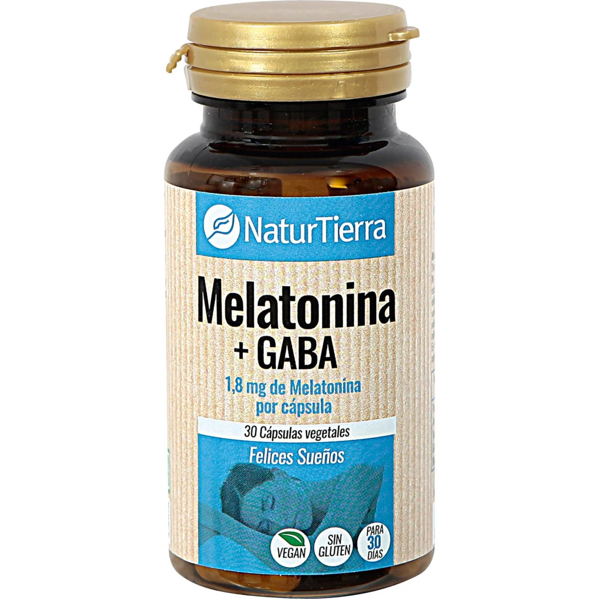 Melatonin + Gaba capsules to help you fall asleep Naturtierra