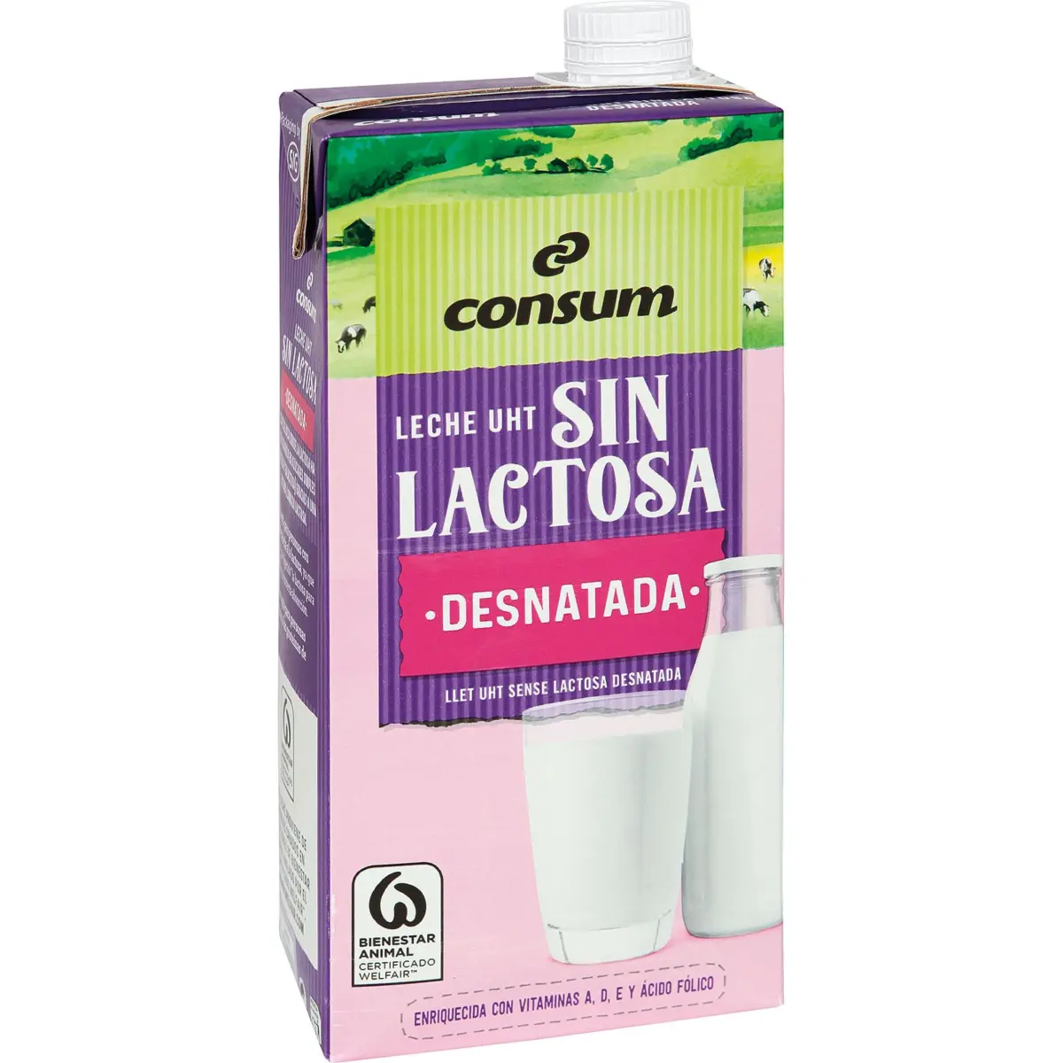 Llet desnatada sense lactosa Consum