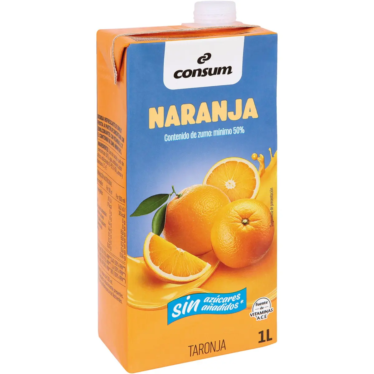 Boisson à l’orange sans sucres ajoutés Consum