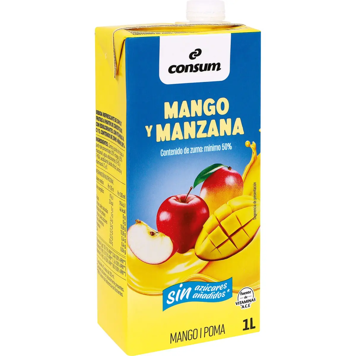 Beguda de mango i poma sense sucres afegits Consum