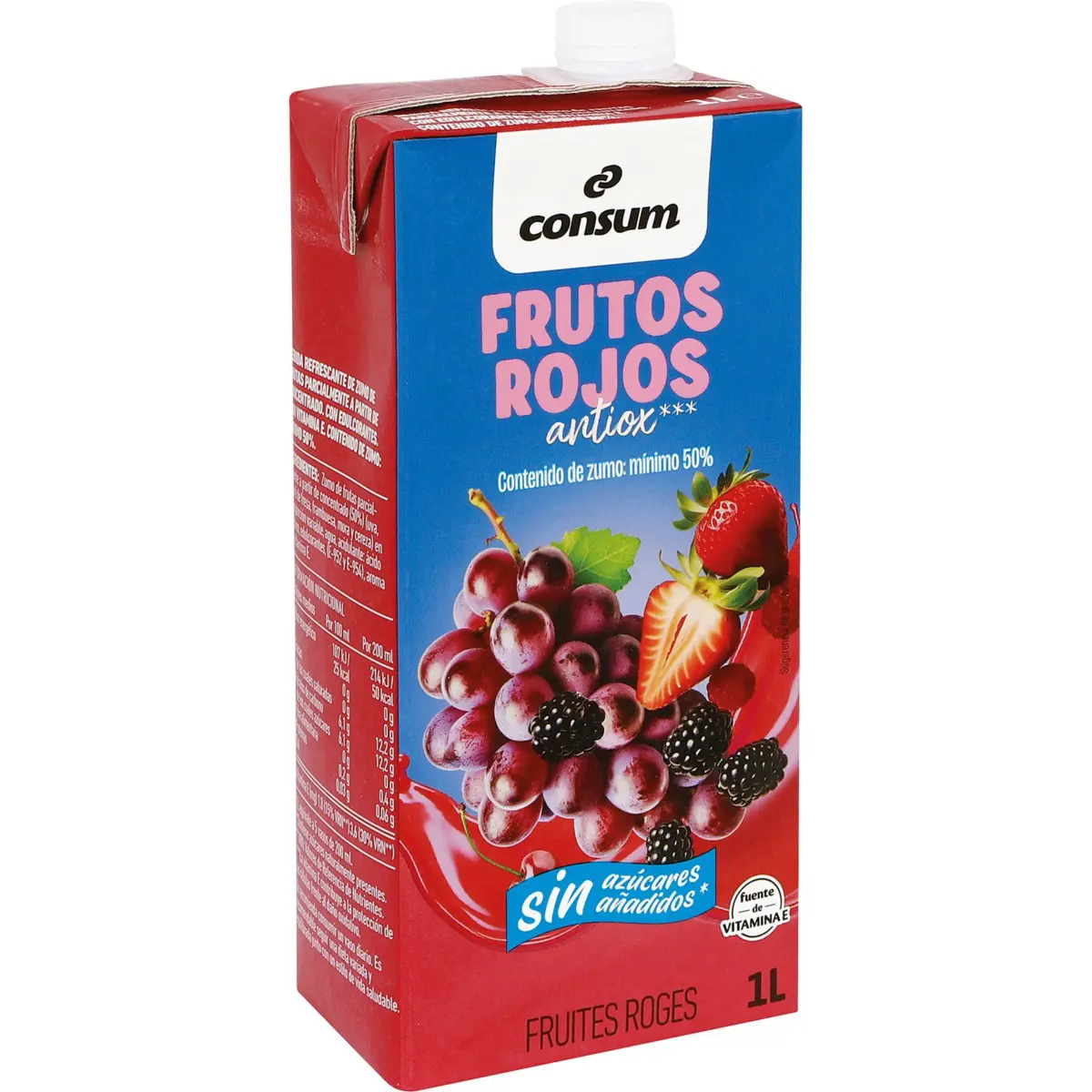 Red fruit drink with no added sugars Consum