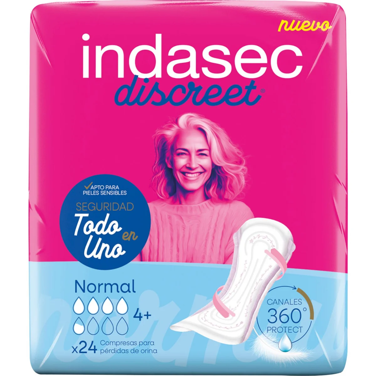 Normal Incontinence Pads Discreet Indasec