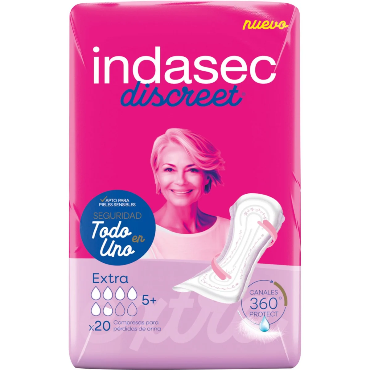 Compreses per a la incontinència Extra Discreet Indasec
