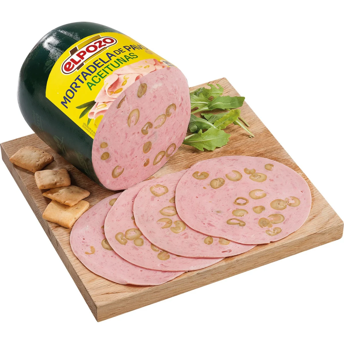Putenmortadella mit Oliven (17%) Elpozo