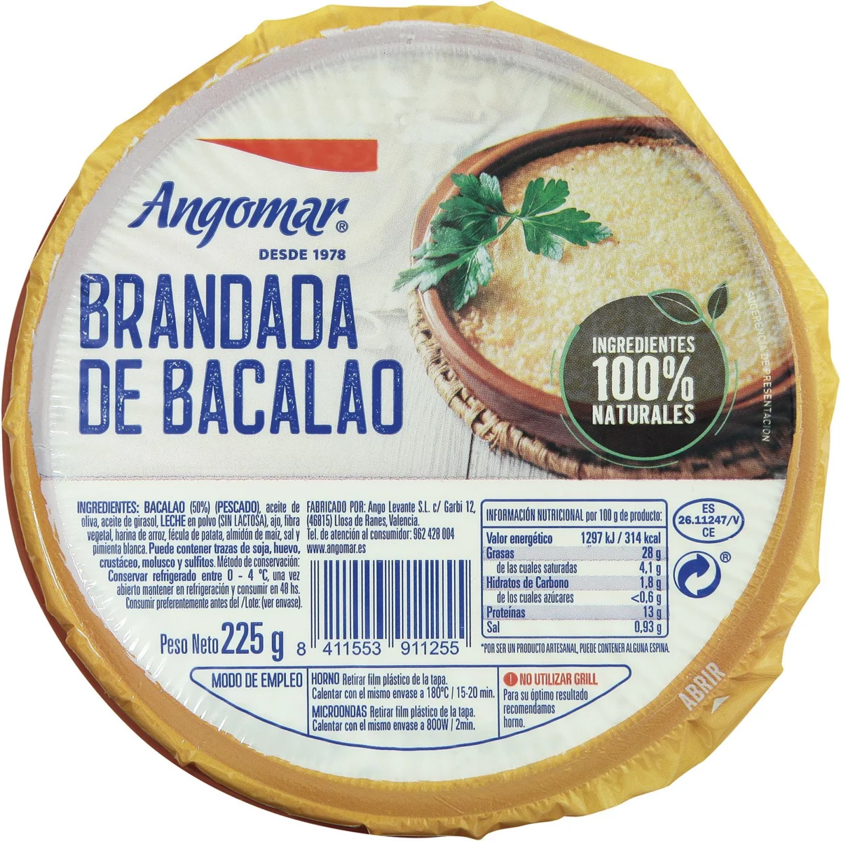 Brandade de morue Angomar