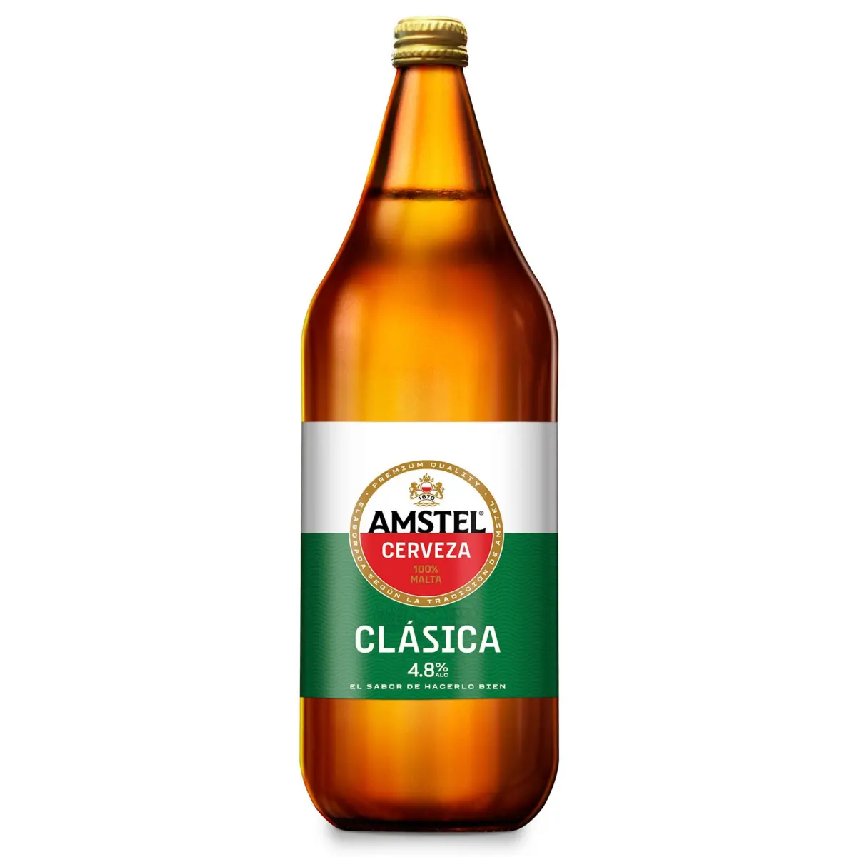Cervesa clàssica, ampolla de vidre Amstel